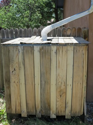 IBC Tote & Pallet Wood Rain Cistern